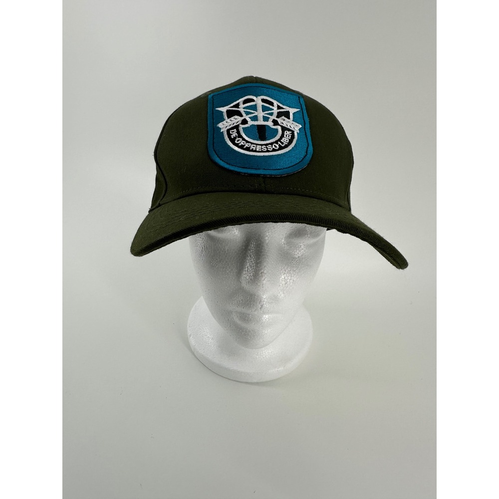 US Army Special Forces De Oppresso Liber Adjustable Baseball Cap Olive Green
